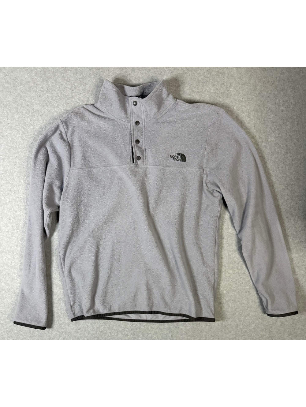 North Face Pullover Sweater Gray Fleece Men’s Medium